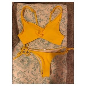 Brazilian yellow bikini